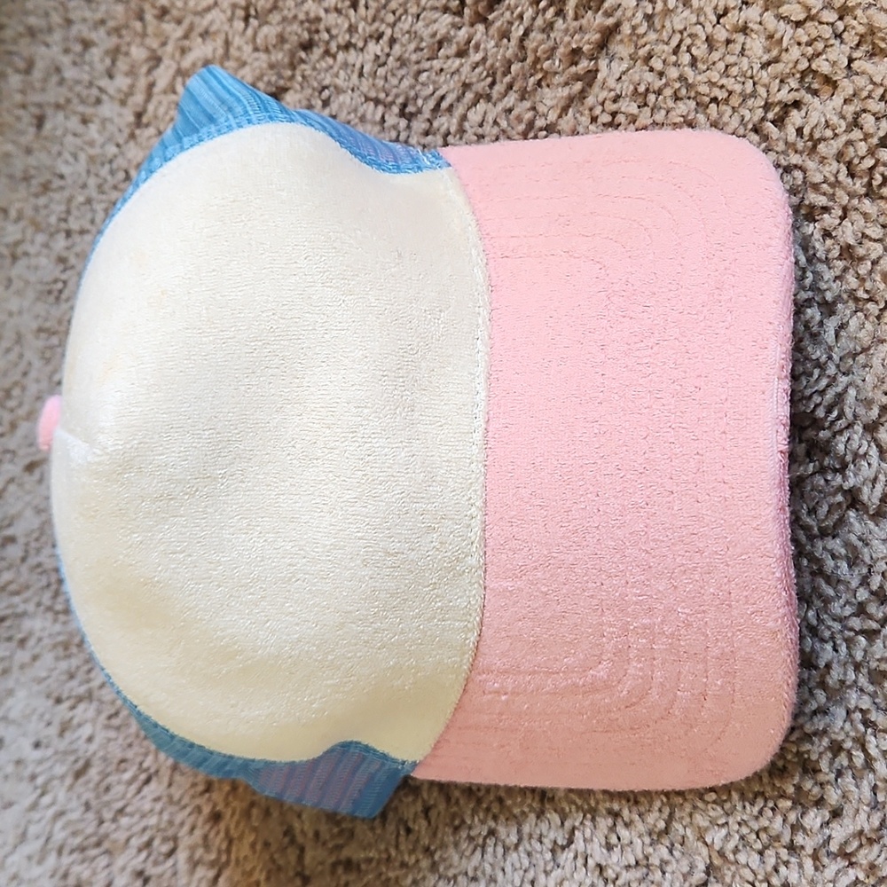 GOORIN VINTAGE colorblock Cotton snapback trucker hat white pink blue osfm NWT